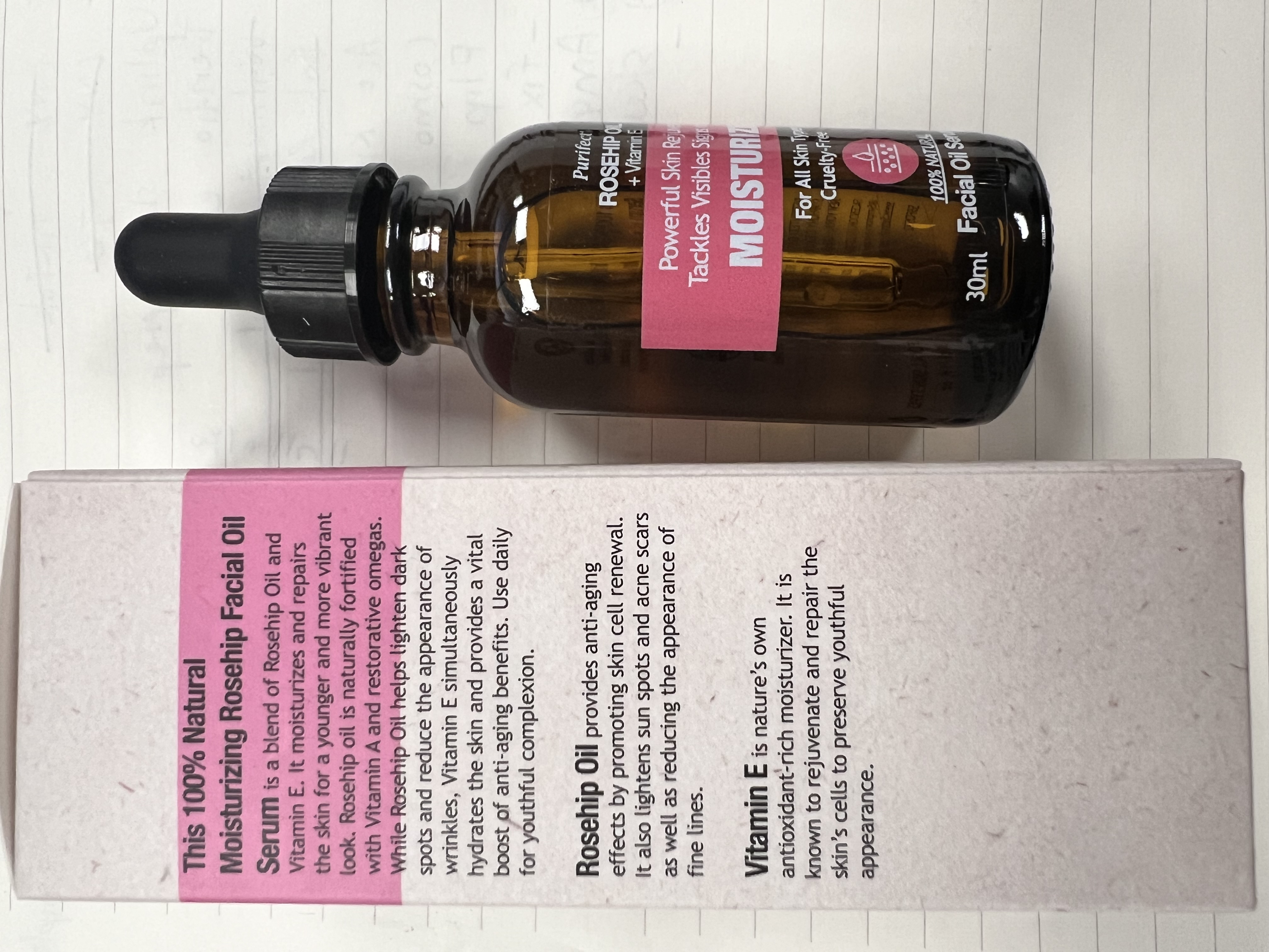 Purifect Rosehip Moisturizing Facial Oil Serum - 30ml / 60ml