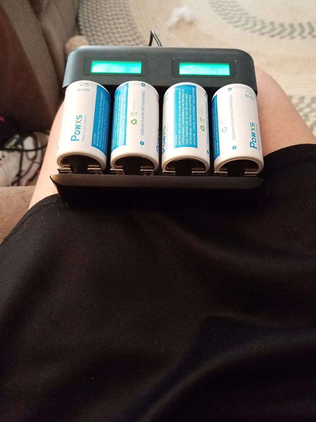 POWXS Rechargeable D Cells Batteries, 12 Pack 7000mAh 1.2V Ni-MH High  Capacity Standard D Size Battery 