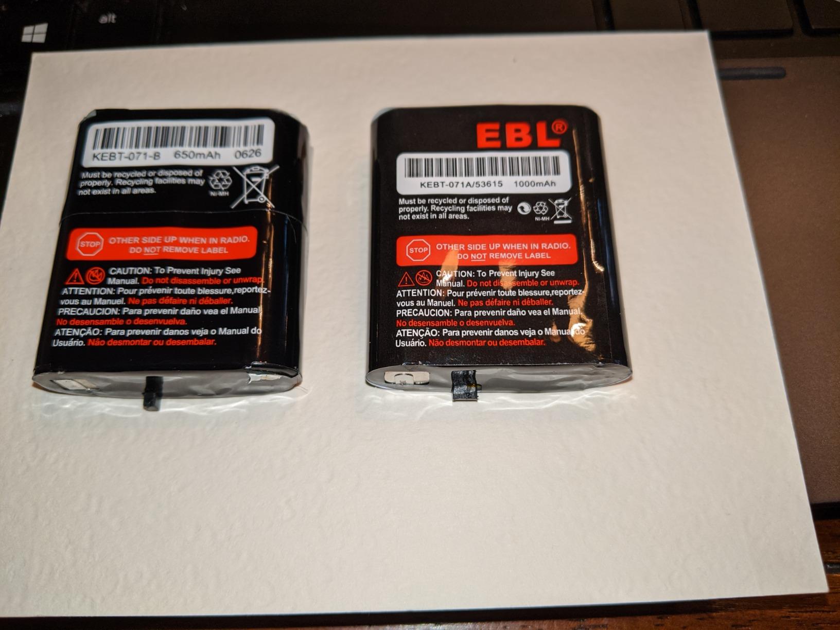 CAESEA 3.6V 光り 700mAh ニッケル水素 双方向ラジオ充電式