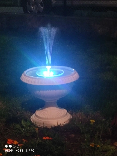 AISITIN 3.5W LED Solar Fountain for Birdbath, Solar Water
