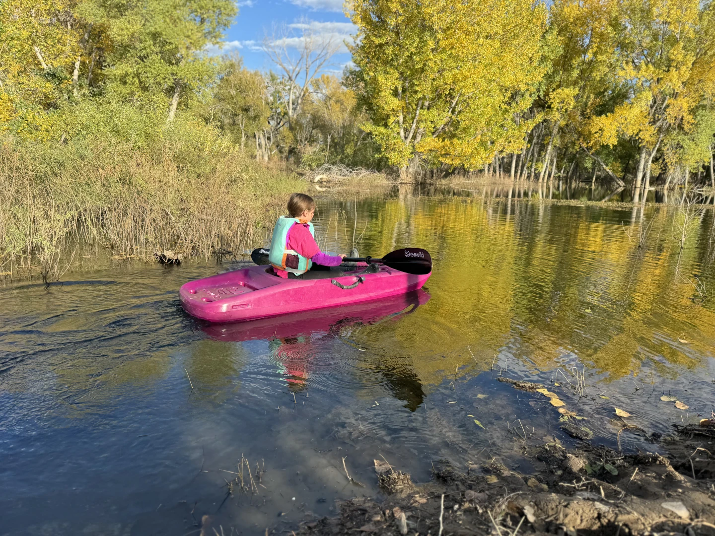 Evrwild Premium Kids' Kayak - Purple - Paddle Included