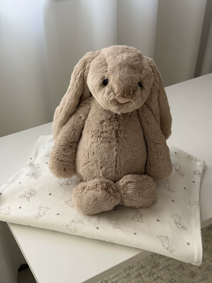 Jellycat Bashful Beige Bunny 'Birthday' – Sydney Labubu