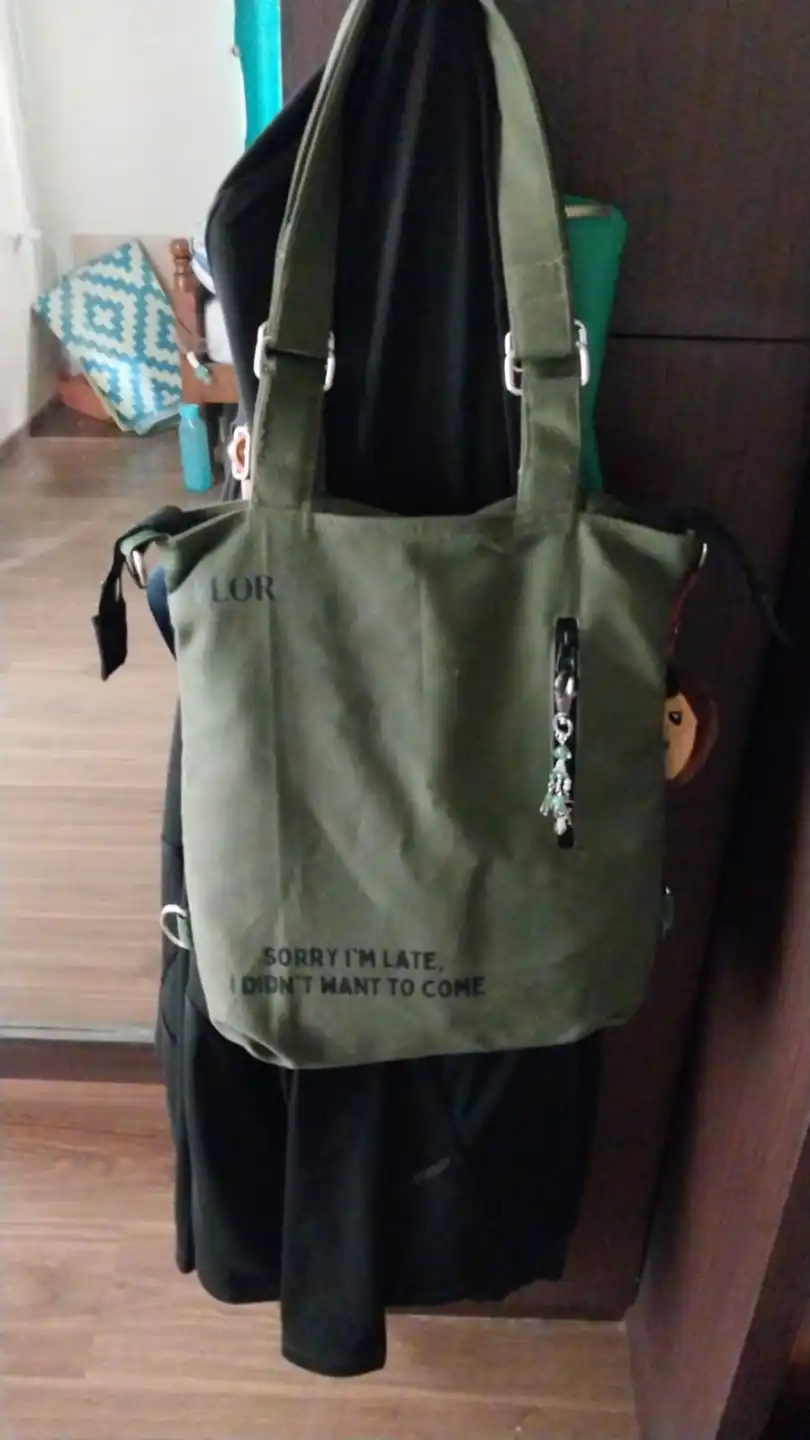 Green Tapa Cloth - Tote Bag - Purse - Handbag - Crossbody