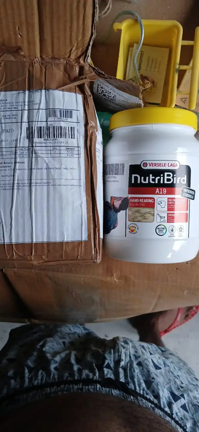 NutriBird A19 Hand-Rearing Formula For Baby Parrots - 800g For Macaws, Greys, Eclectus
