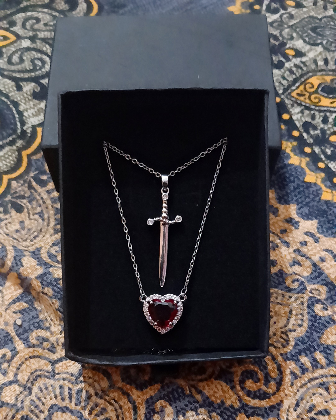 Heart Sword Pendant – Zilver