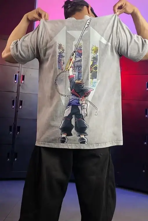Sora Vintage Washed Double-Sided Gaming Tee – Hiyatee