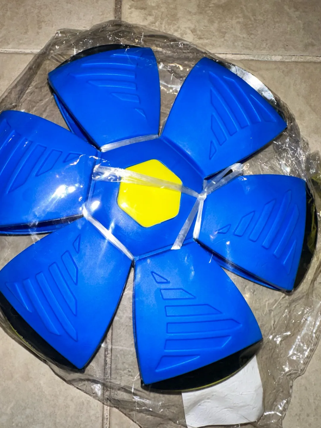Pelota voladora frisbee flexible con luces flat ball disc