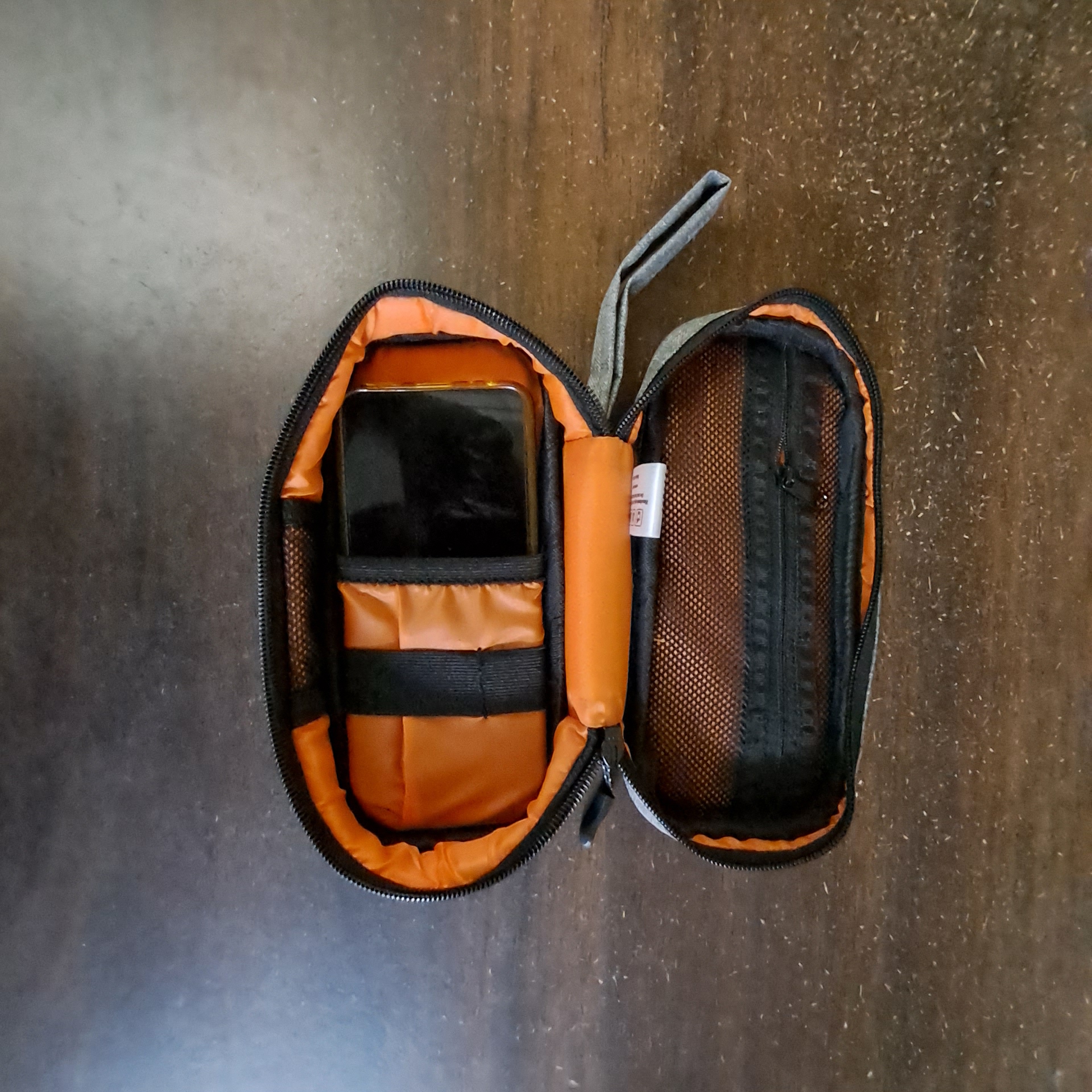 ORANGE THE POD gadget pouch ORANGE THE POD ガジェットポーチ グレー