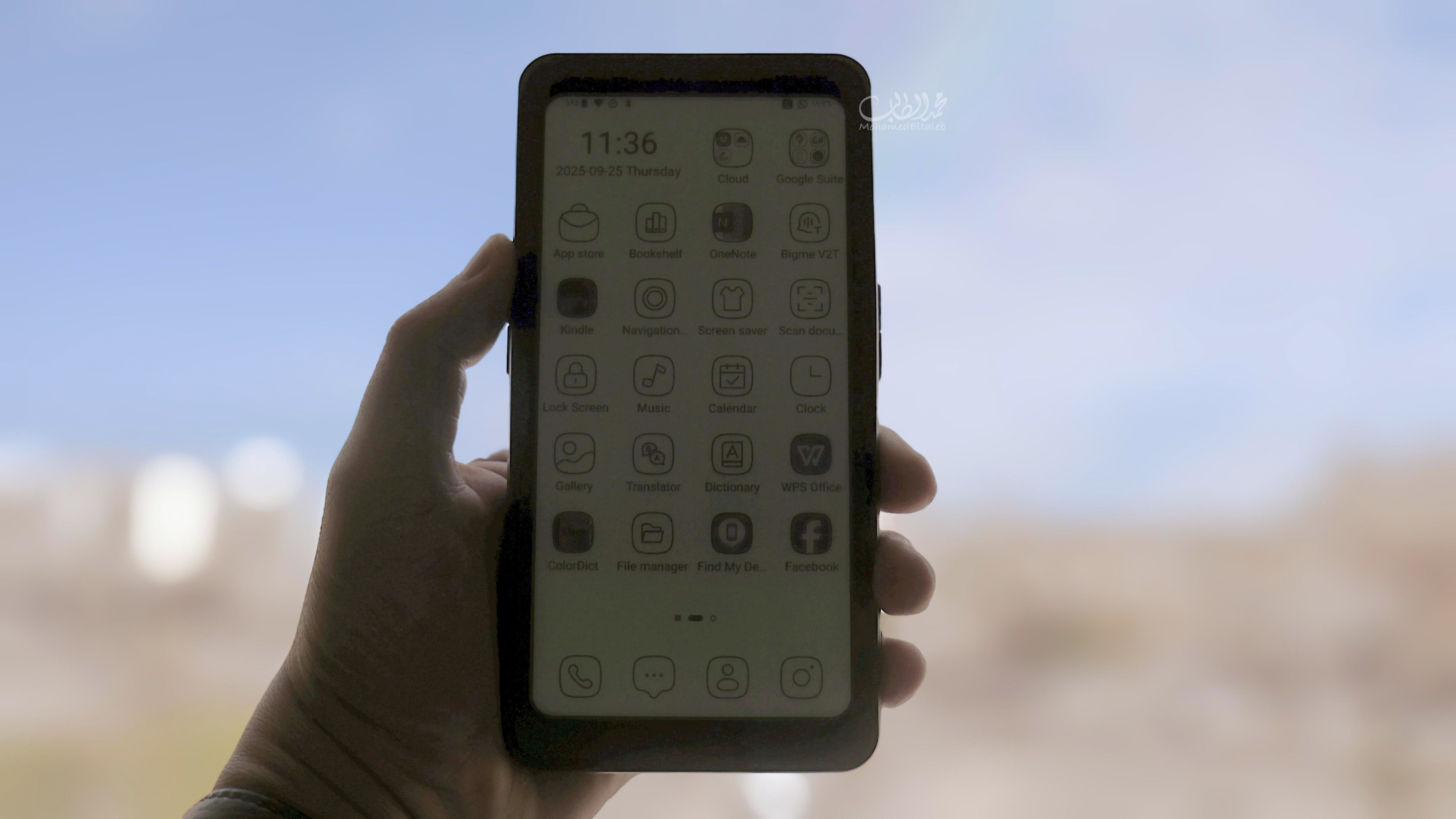 Bigme ePaper Smartphone Hibreak Pro with Android 14 OS-Black and