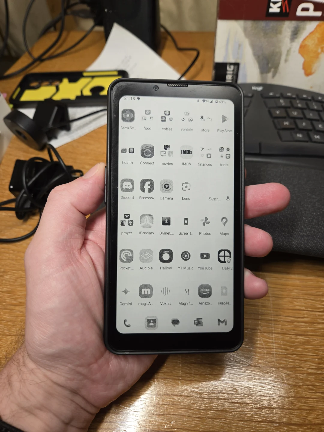 Bigme Hibreak Pro 4G/5G 電子ペーパー スマートフォン ブラック 