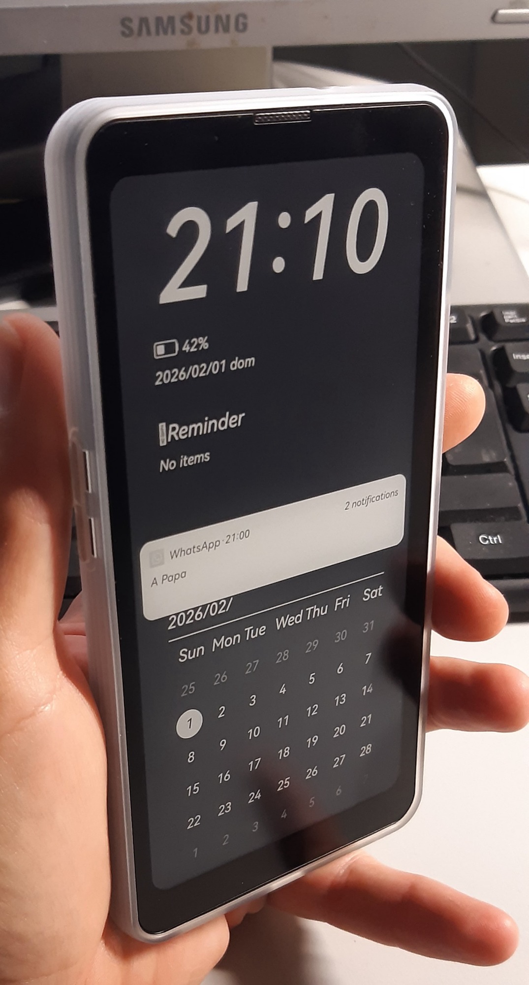 Bigme ePaper スマートフォン Hibreak Pro (Android 14 OS 搭載) - 黒