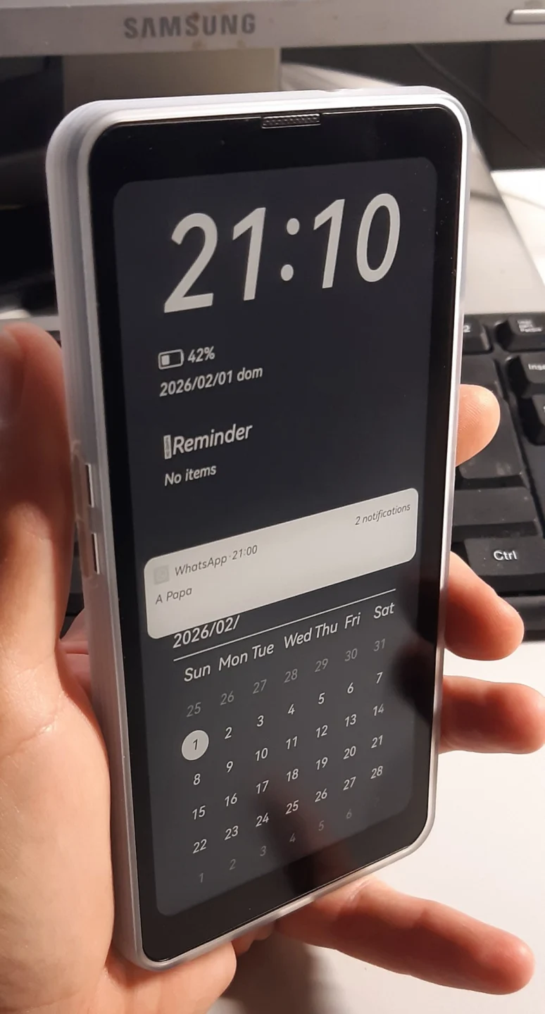 Bigme ePaper Smartphone Hibreak Pro with Android 14 OS-Black and