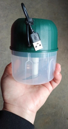 Customer photo using the mini food chopper