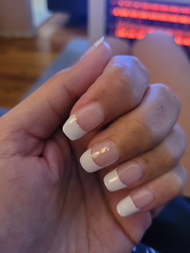 WHITE FRENCH - SEMICURED UV GEL NAIL STICKER KIT NG200265 - Quinnas