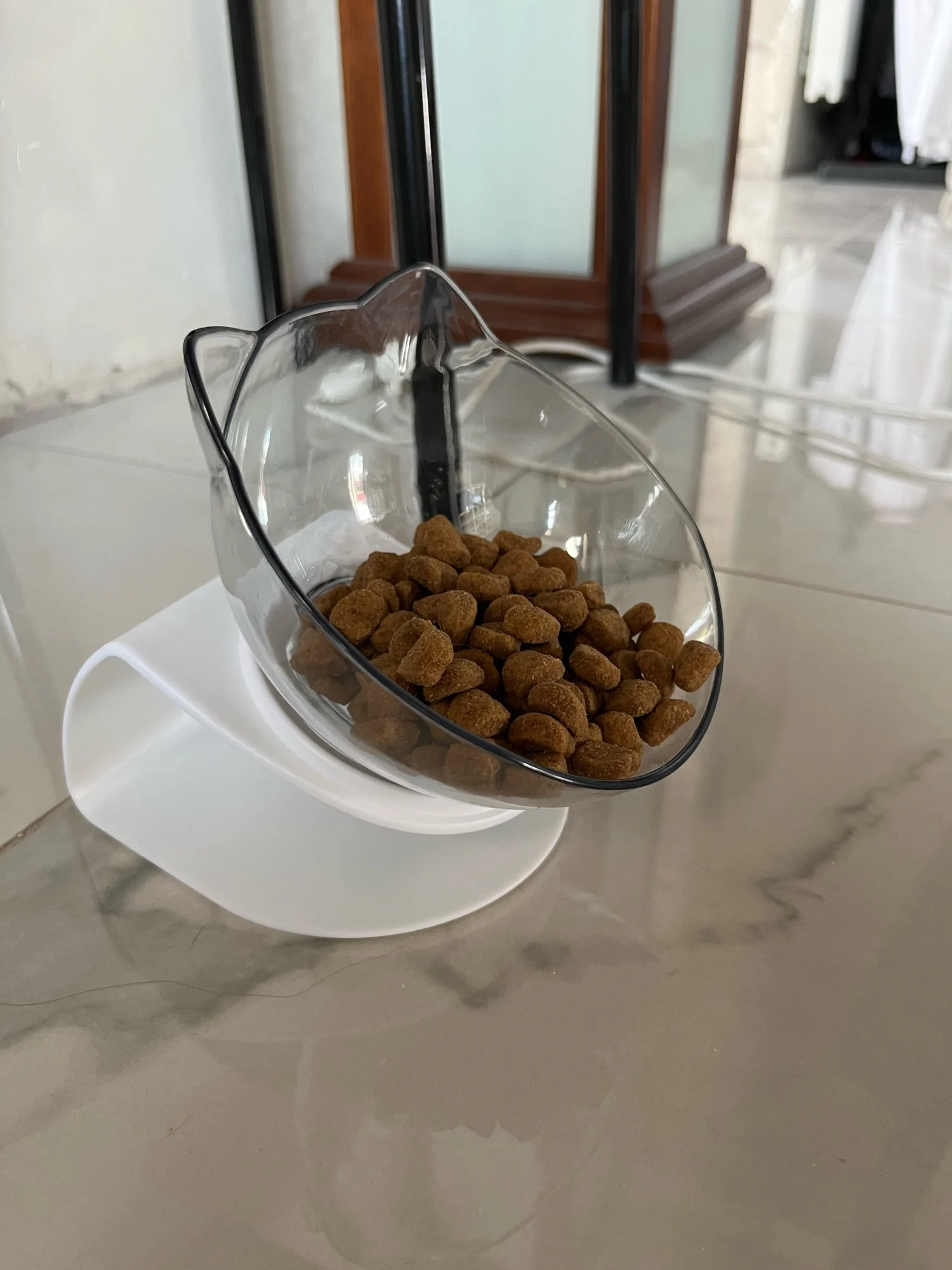 Tigela De Controle De Alimentação Antiderrapante Em Forma De 3 Peças * Cm  Jogo Americano De Pata De Dispersão Filhote De Comida De Gatinho Para Gato