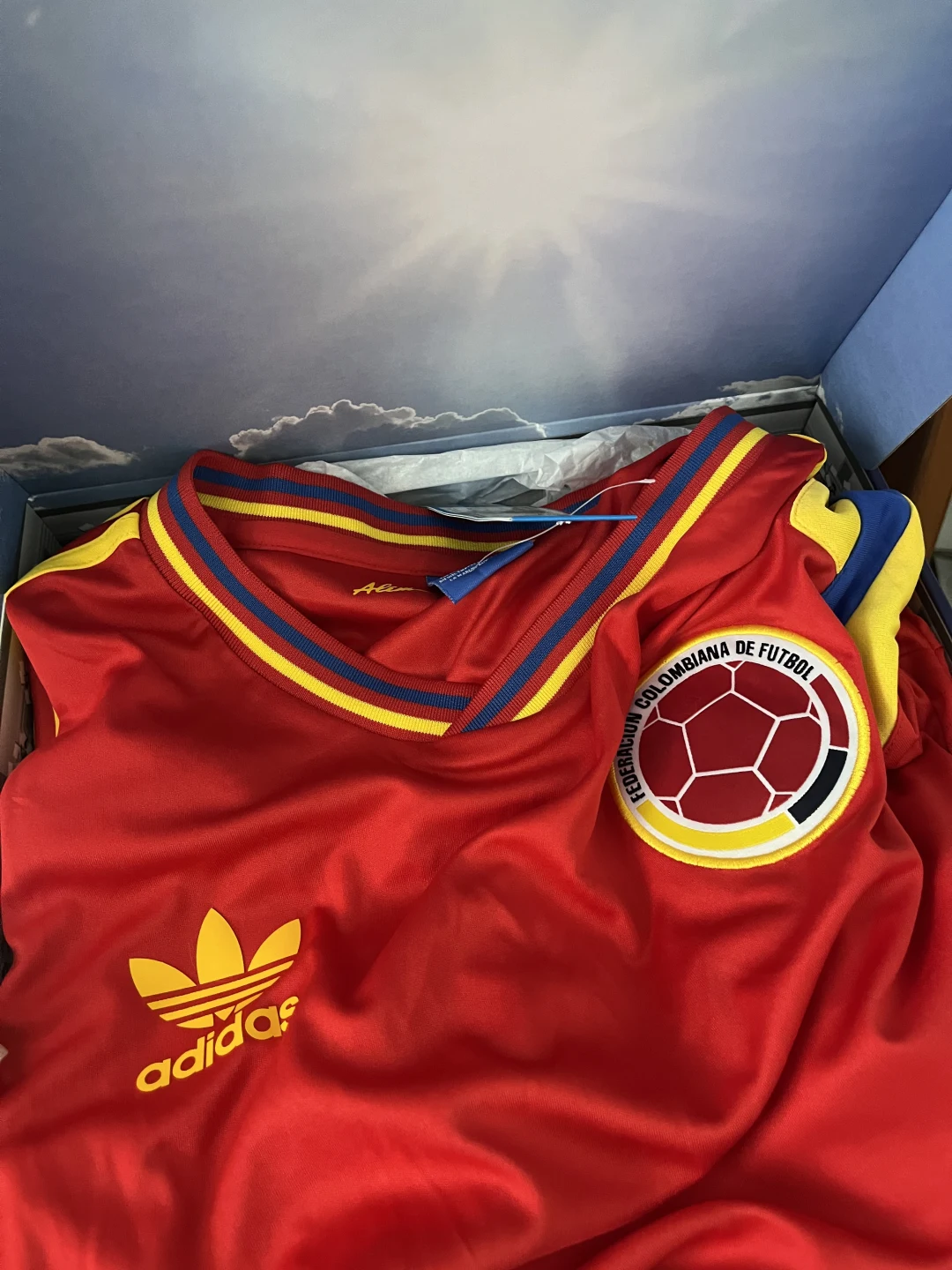 Italia 90 Camiseta De Colombia Adidas Original Italia 90 Camiseta Adidas  Seleccion Colombia CAMISETA, image size:1080x1440