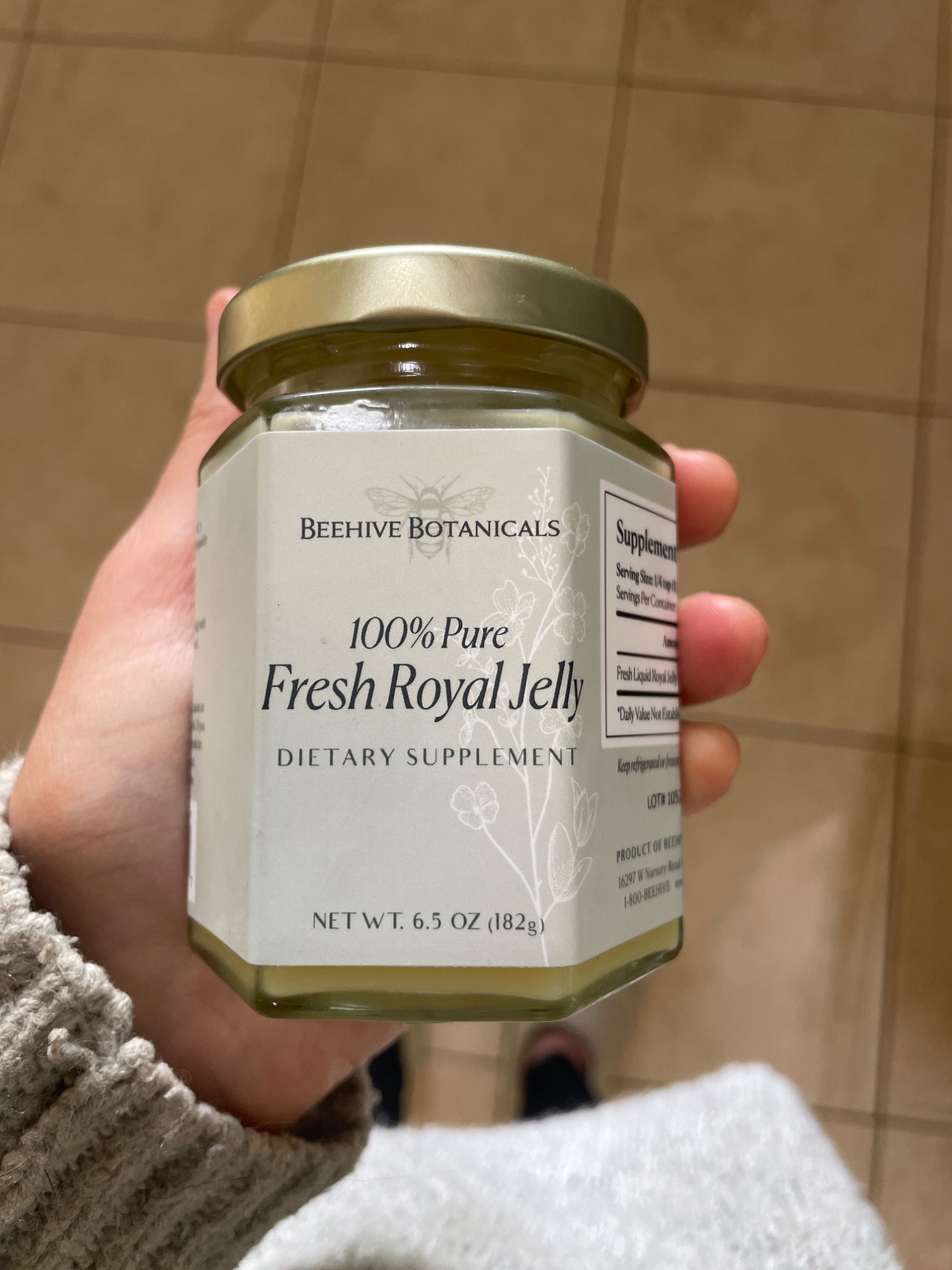 フレッシュ　ロイヤルゼリー　バイオ Fresh Royal Jelly, 100% Pure, Limit 2PER Order – Beehive Botanicals