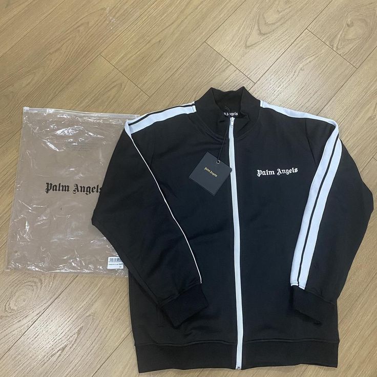 Conjunto Palm Angels Logo Tracksuit Preto – Pumping Store