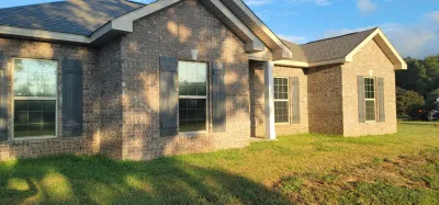 House with reflective windows