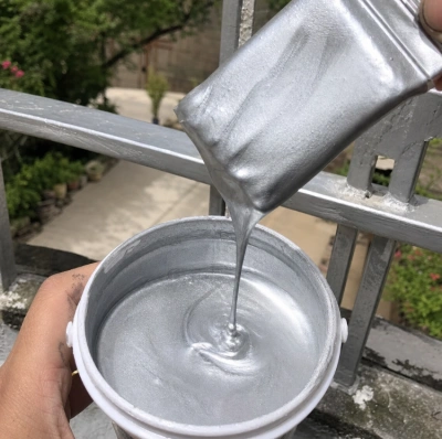 Silver paint project photo