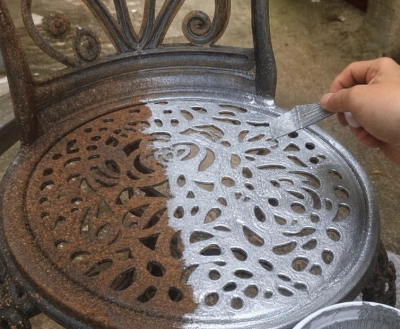 Silver paint project photo