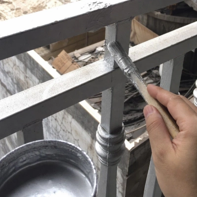 Silver paint project photo