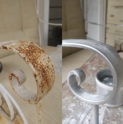Silver paint project photo