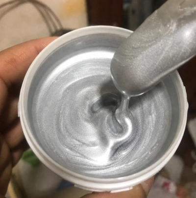 Silver paint project photo