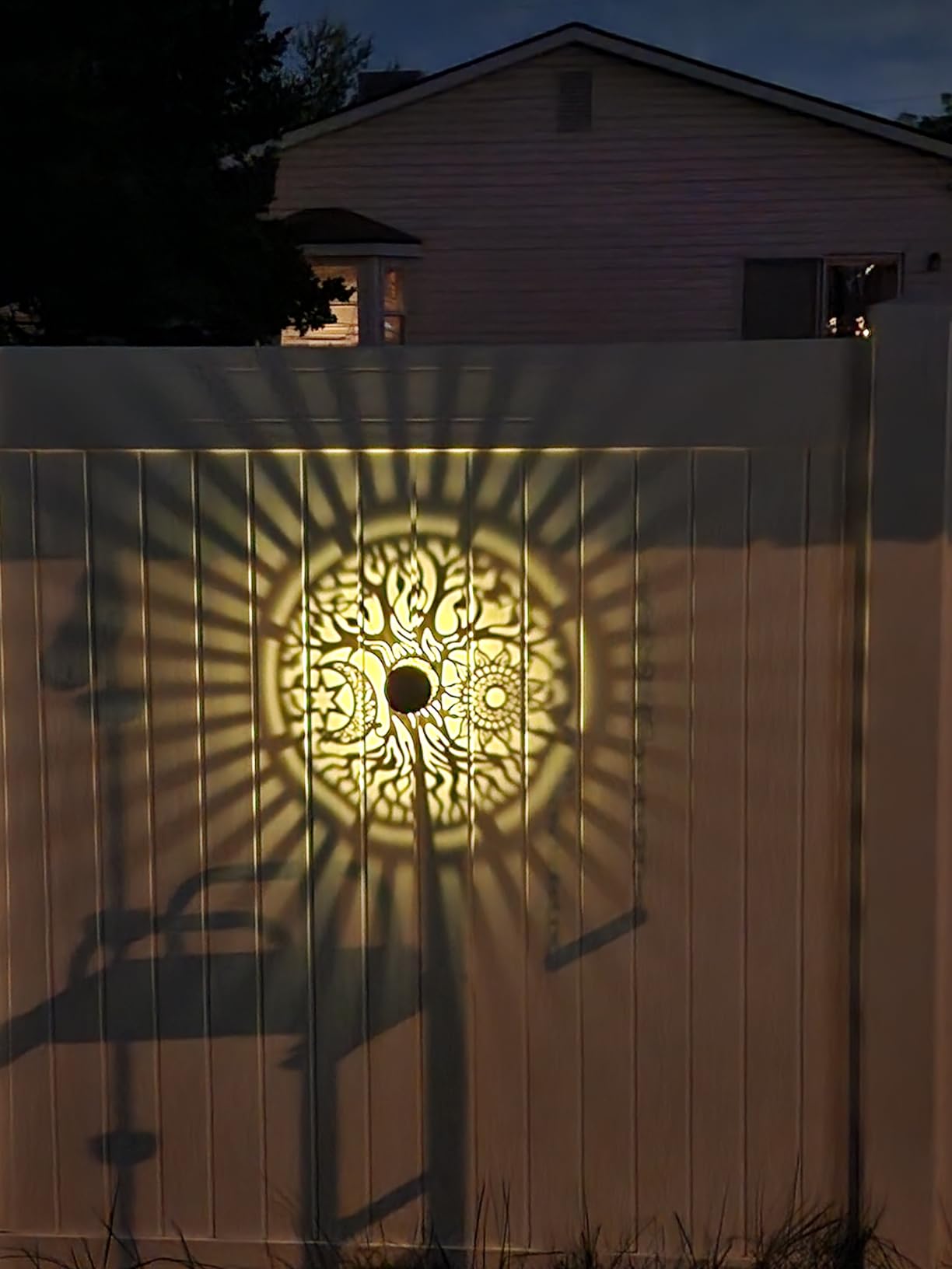 Solar outdoor light metal quality customer photo