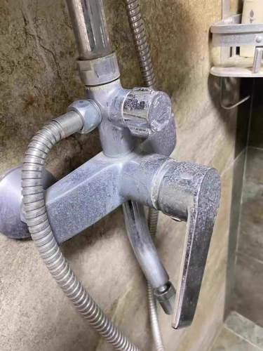 Customer bathroom tap cleaning result