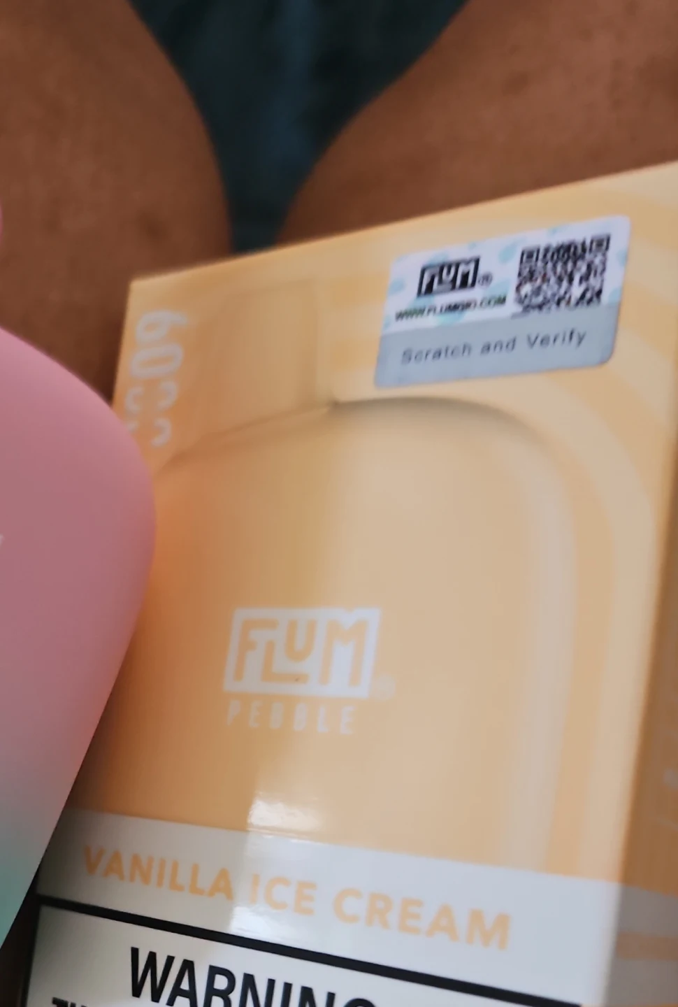 flum pebble vanilla ice cream Vanilla Ice Cream Flum Pebble (50mg) main image 1