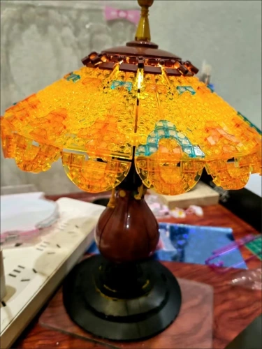 ZHEGAO™ Retro Table Lamp Building Blocks, Art Decoration Model