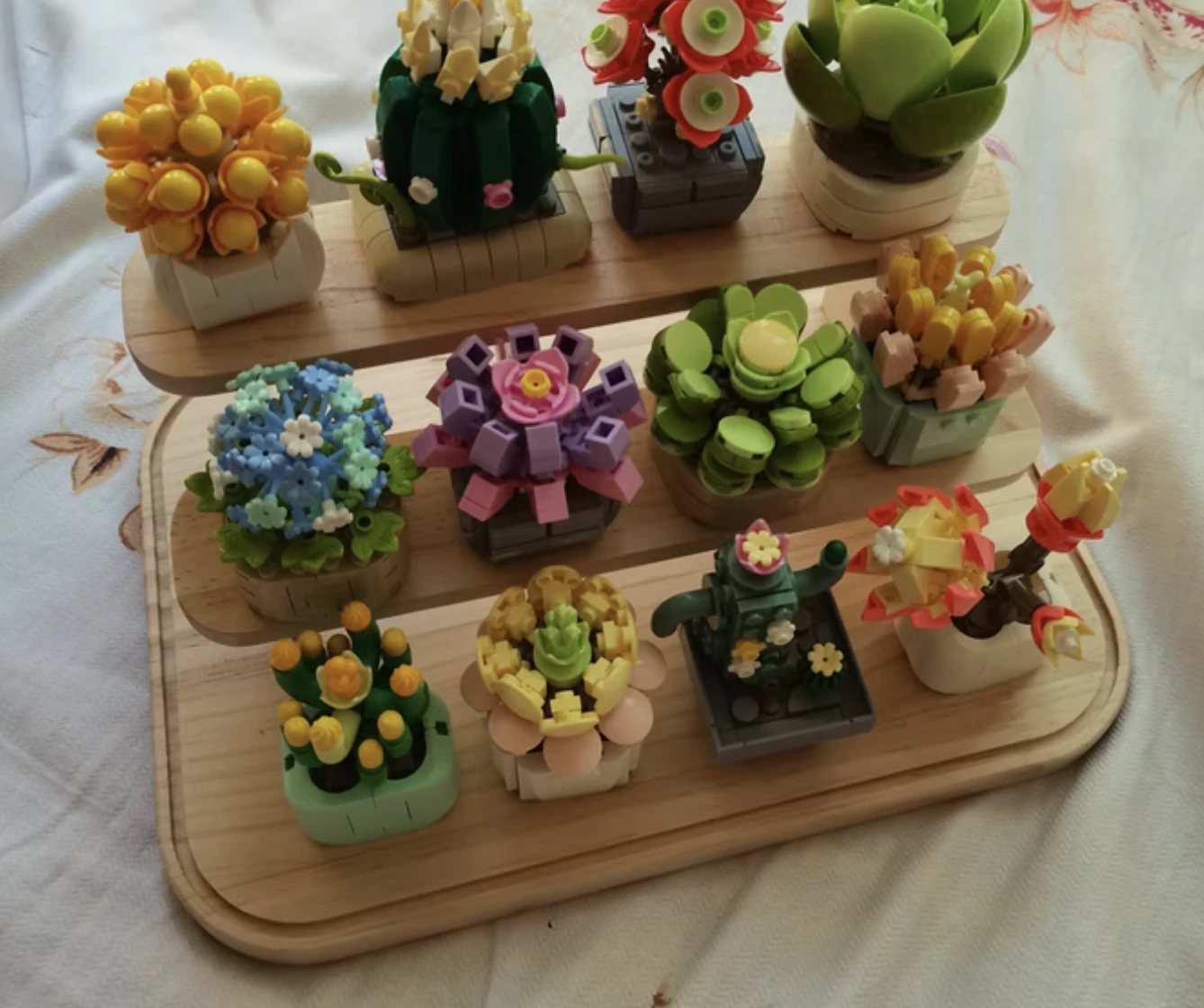 FEIMI™ The Potted Plants Building Blocks（Free Display rack）