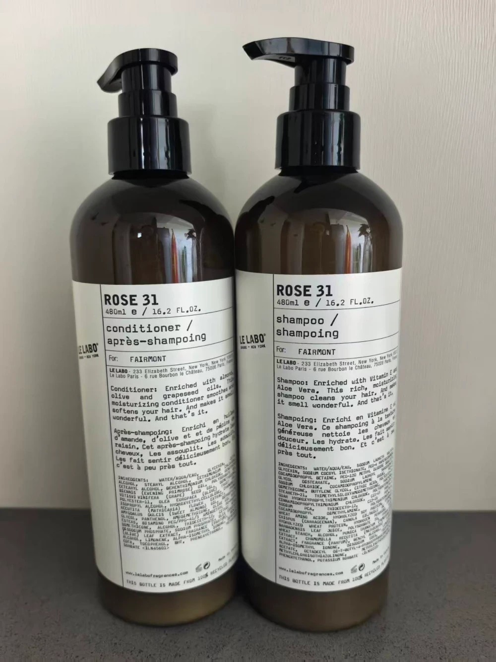 Le Labo Rose 31 Shampoo & Conditioner Bundle (Set of 2; 480ml