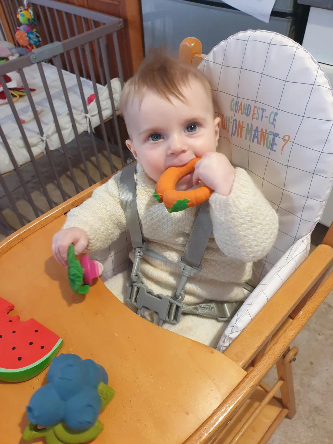 Jouet Empilage Anneaux Bébé 7 Pièces - Cheval + Anneaux Étoiles Souples, Jouet Dentition & Motricité Dès 36 Mois, Cadeau Éveil Bébé