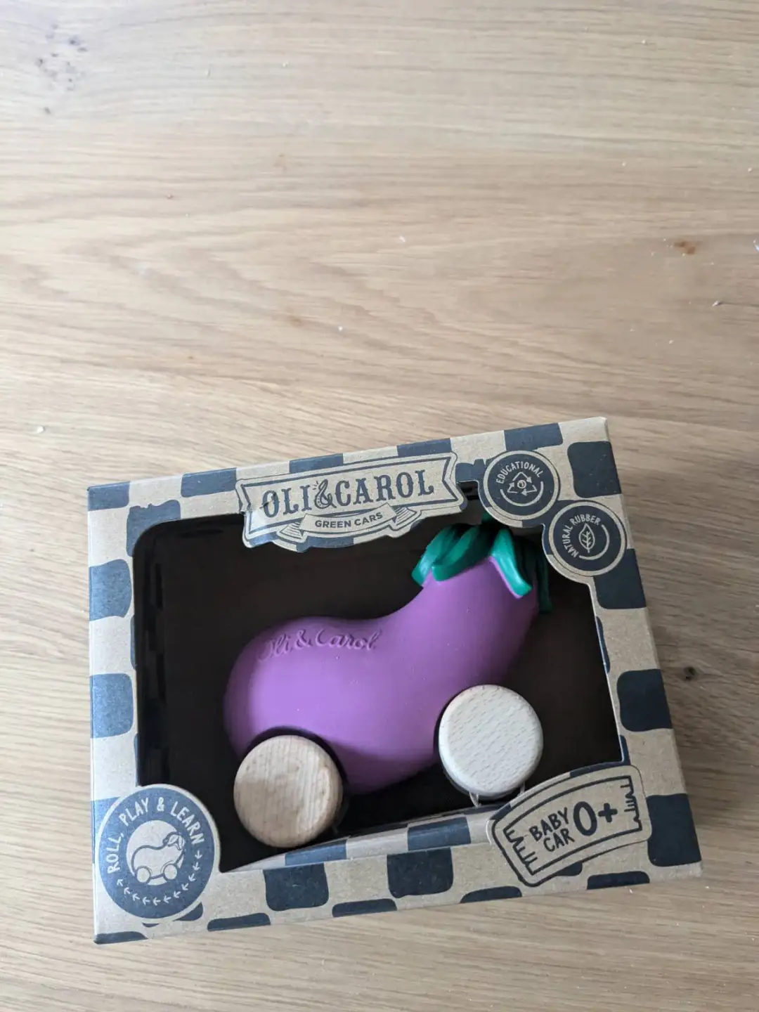 Emma The Eggplant Baby Car Toy – Oli&Carol