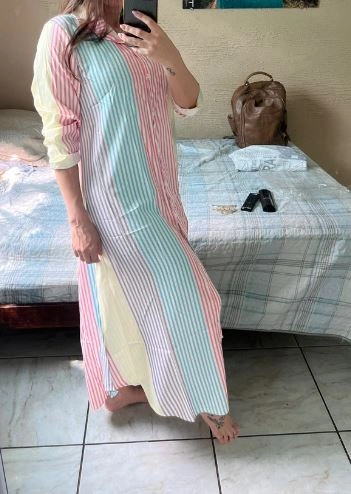 Vestido Longo Feminino Casual Santorini