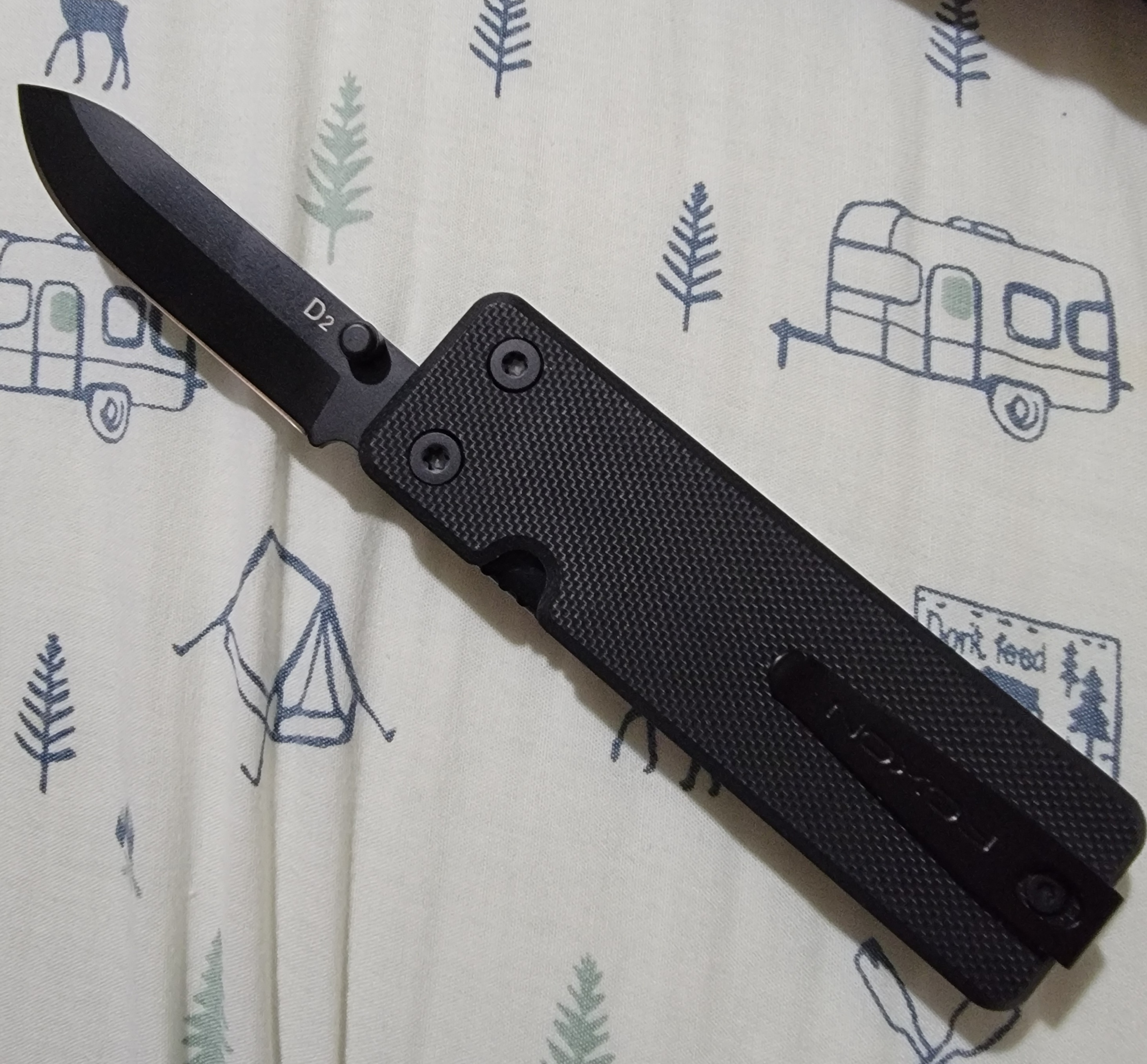 ★RONカート★ KS2E Noir Multitool – Full-Size Black EDC Tool by ROXON