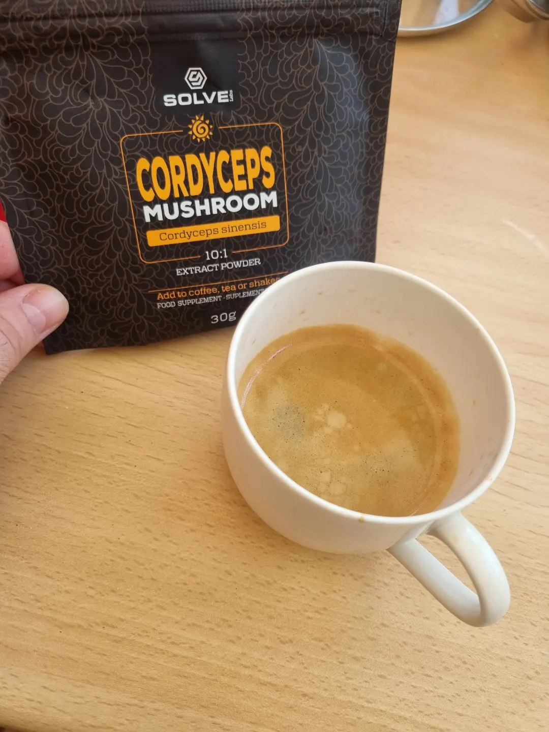 Customer photo: Solve Labs Cordyceps powder