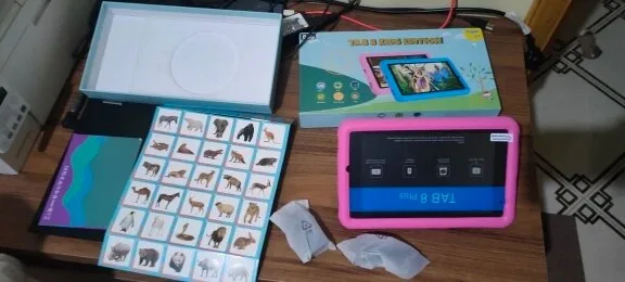 VASOUN-Tablette pour enfants, 8 pouces, Android 13, Façades Core