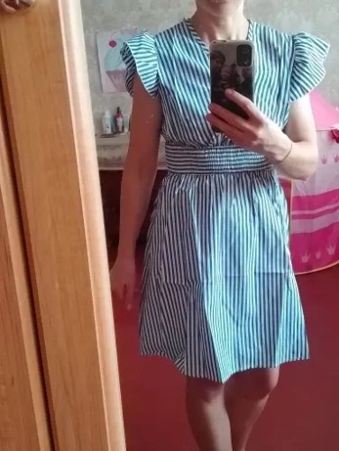 Robe Gap Rayée Blanche Taille S (coupe Haute) – Neuve Avec étiquettes, Coton, Sans Manches