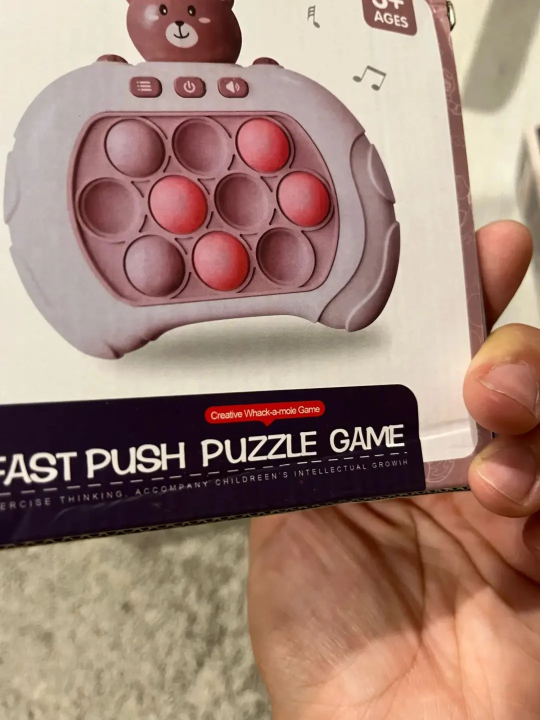 Mini Game Pop It Portátil Fast Push Puzzle Elêtronico Anti-Stress U