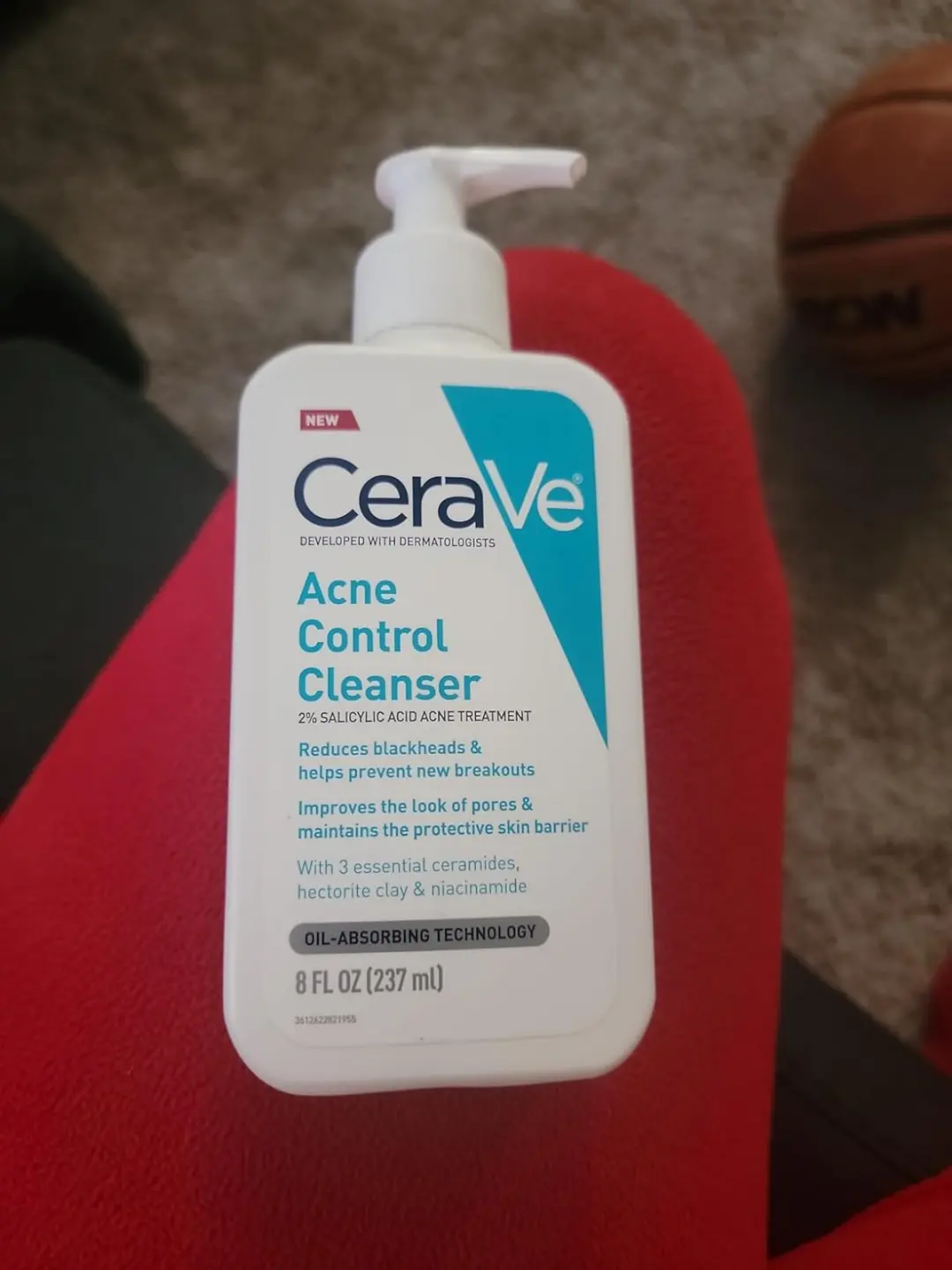 CeraVe Acne Control Face Cleanser with 2% Salicylic Acid & Purifying Clay  for Oily Skin Fragrance Free