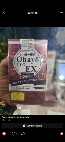 ohayo glutathione review Ohayo TYO EX Lumine White 60 Capsules - Glutathione Collagen Antioxidants  Food Supplement for Skin Health FDA Registered ISO Certified Made in Japan main image 0