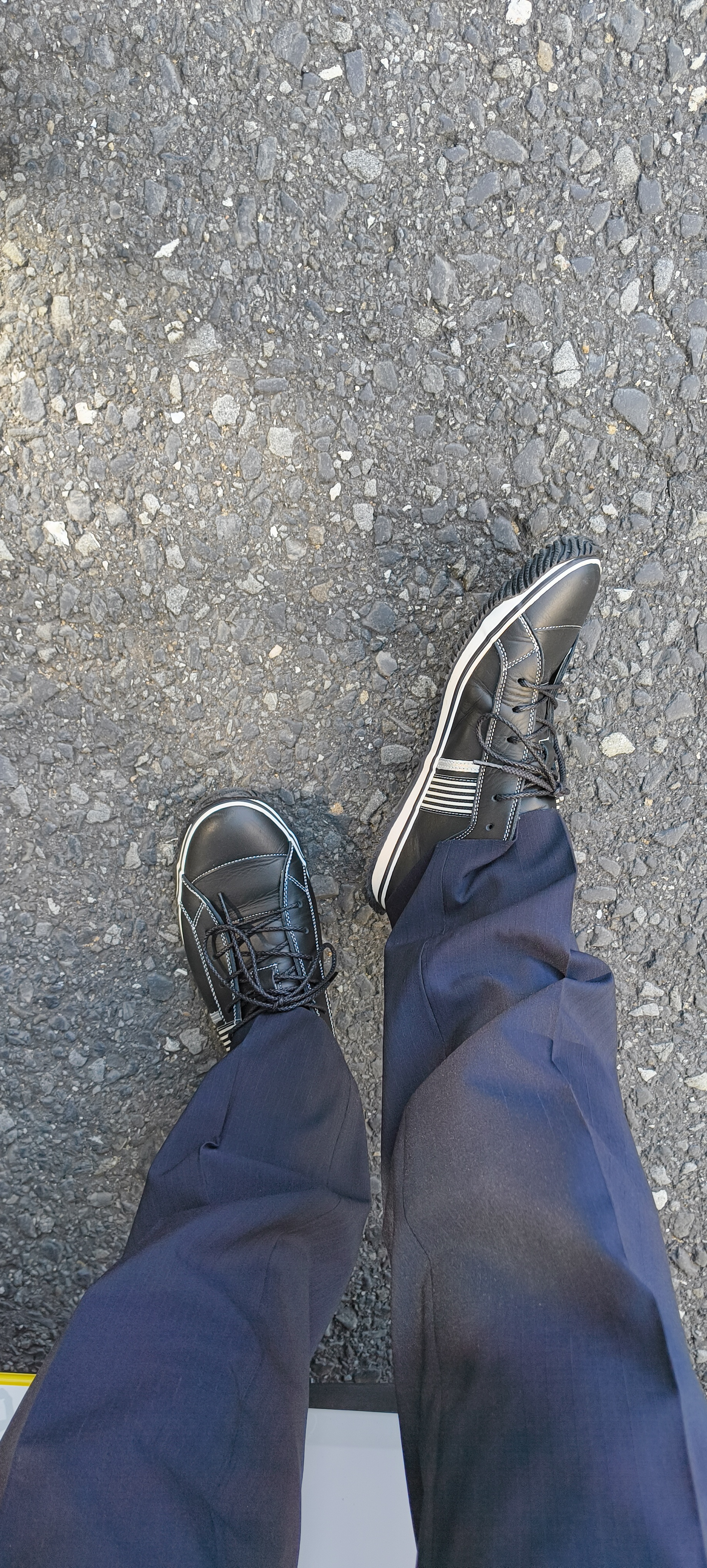 SP-168 Black/White | 国産ハンドメイド スニーカー スピングル