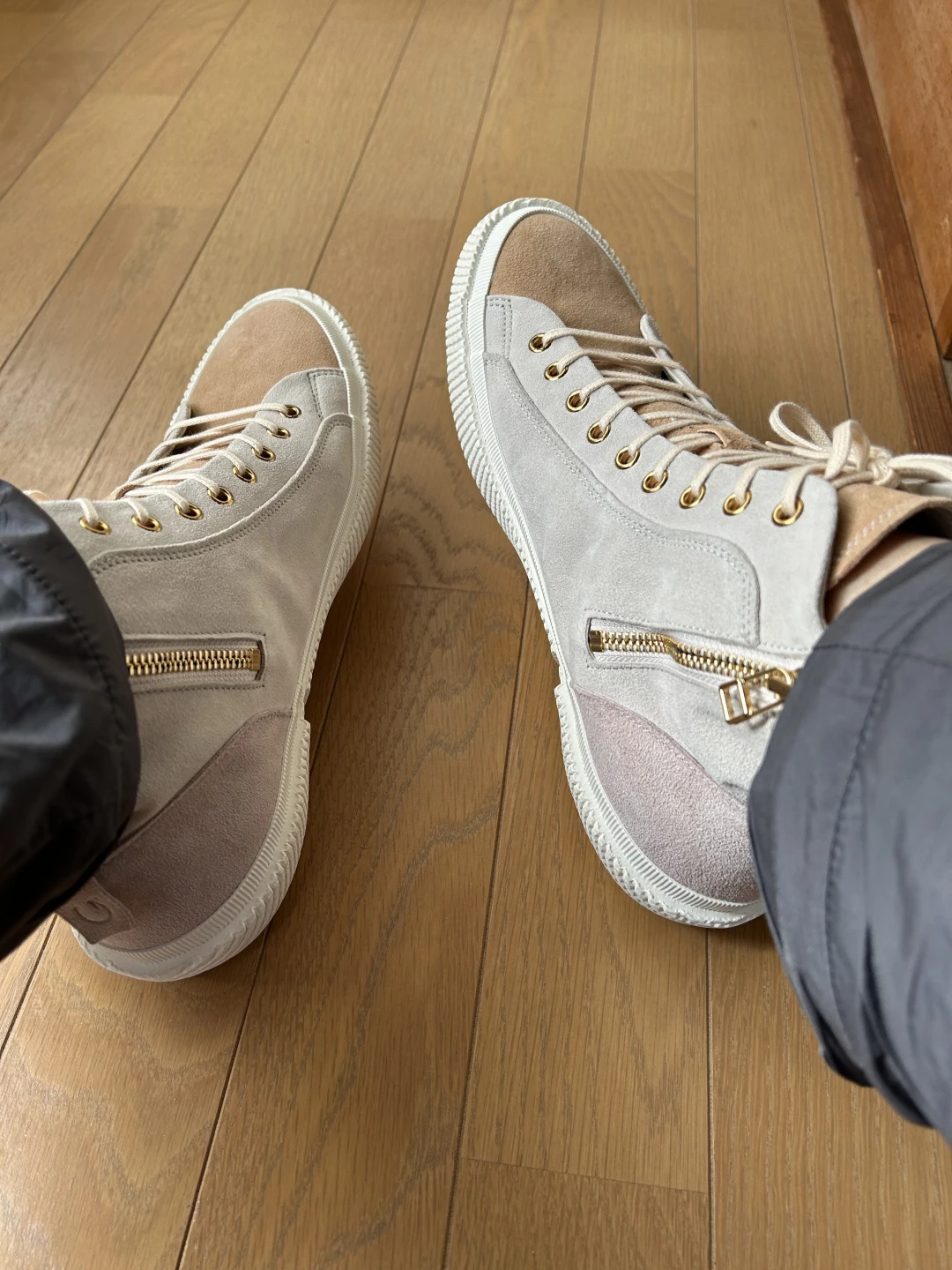 SP-1808 Beige | 国産ハンドメイド スニーカー スピングル