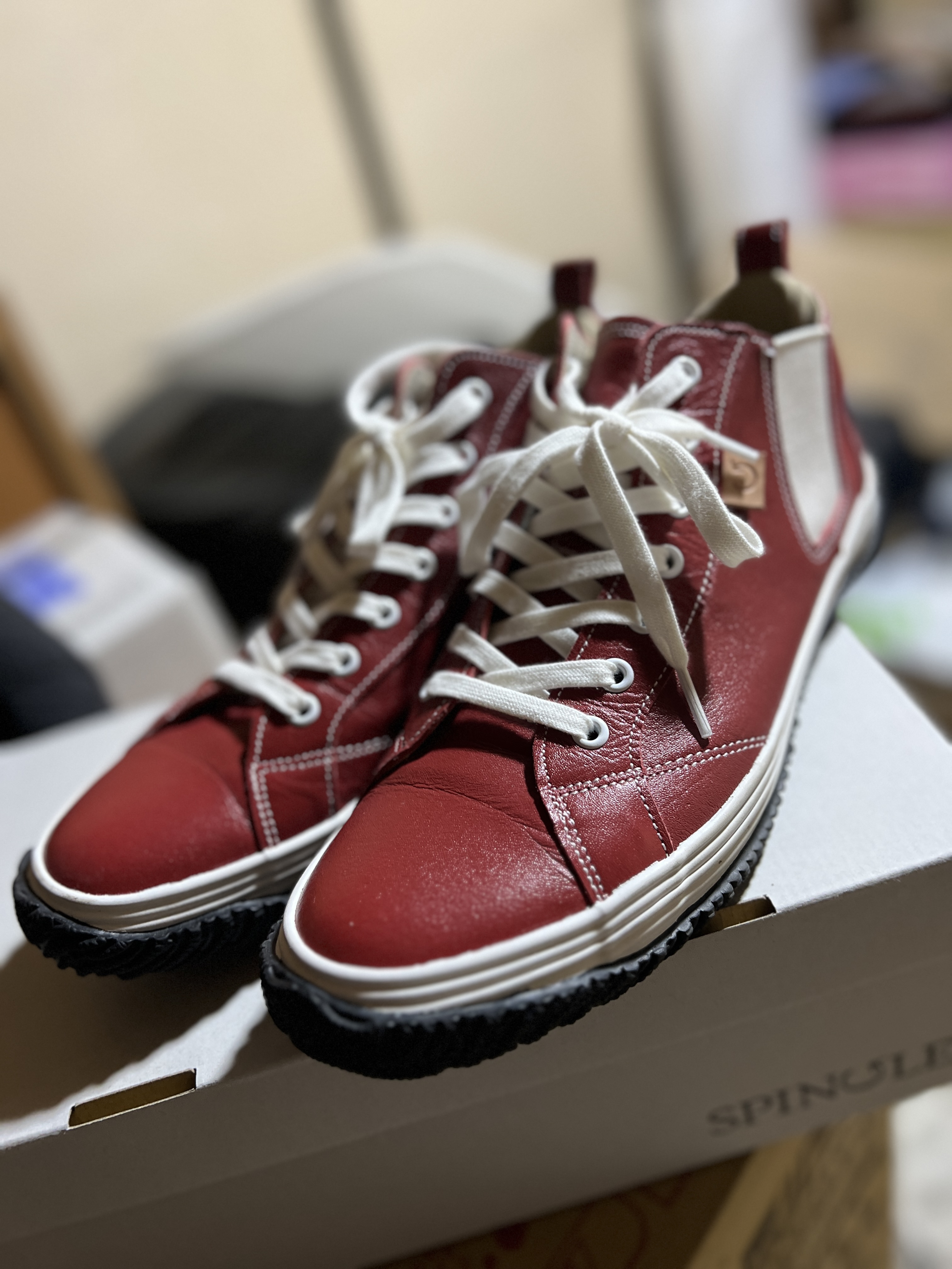 SP-442 Red | 国産ハンドメイド スニーカー スピングル