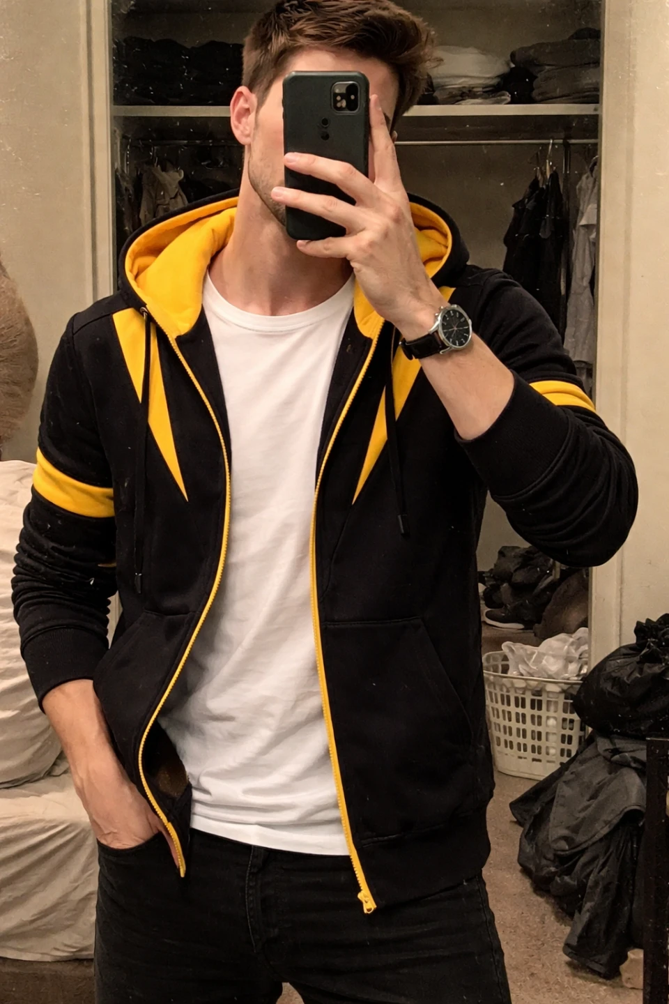 Men Slim Fit Zip-up Hoodie-#3 | Hoodie for Man Stylish | Rich