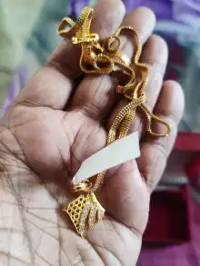 One-Gram Gold Chain Pendant Set –