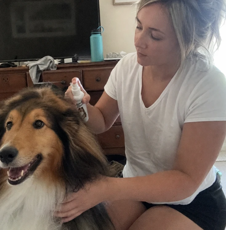 Pet coat care photo shared by Estelle R.